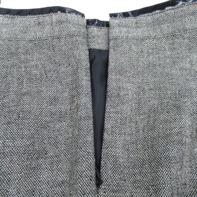 ESTNATION(エストネーション)のエストネーション ビス フレアスカート ひざ丈 36 黒 ベージュ /FF50 レディースのスカート(ひざ丈スカート)の商品写真