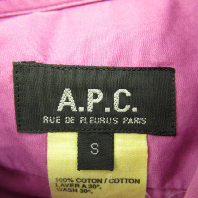 A.P.C(アーペーセー)のアーペーセー A.P.C. カジュアルシャツ 長袖 無地 S パープル /YK メンズのトップス(シャツ)の商品写真