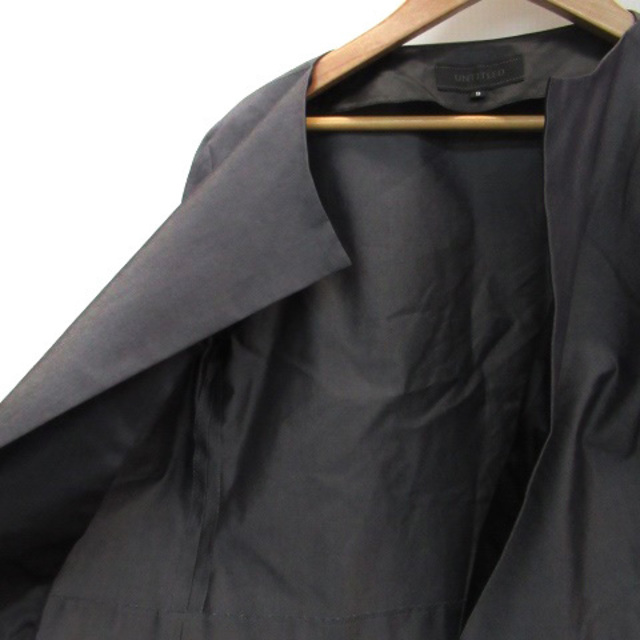 UNTITLED(アンタイトル)のアンタイトル ノーカラージャケット ショート丈 七分袖 前開き 9 グレー レディースのジャケット/アウター(その他)の商品写真