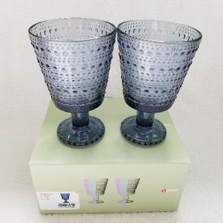 イッタラ(iittala)のiittala イッタラ　カステヘルミ　ユニバーサルグラス ペア レイン　新品(グラス/カップ)