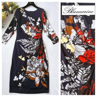 ブルマリン(Blumarine)のご専用となりました☆未使用 Blumarine ブルマリン 洗練 秋 ドレス(ひざ丈ワンピース)