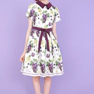 【美品】Emily temple cute ぶどう柄ワンピース