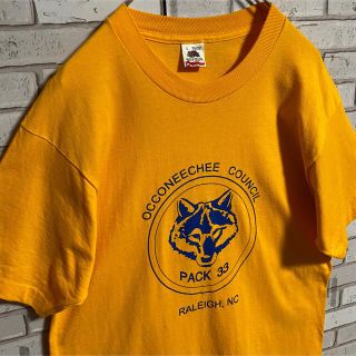 フルーツオブザルーム　80s Tシャツ　半袖　ポケット　黒　ゆるだぼ　USA製