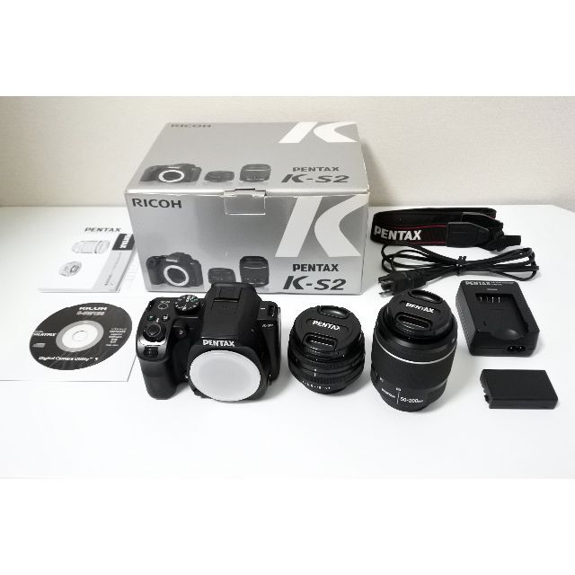 大量入荷 PENTAX - 【人気一眼レフカメラ】PENTAX K-S2 Wズームレンズ