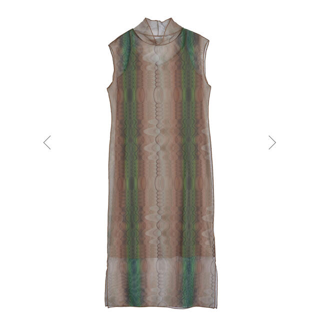 MEDI WAVE PATTERN SHEER DRESS