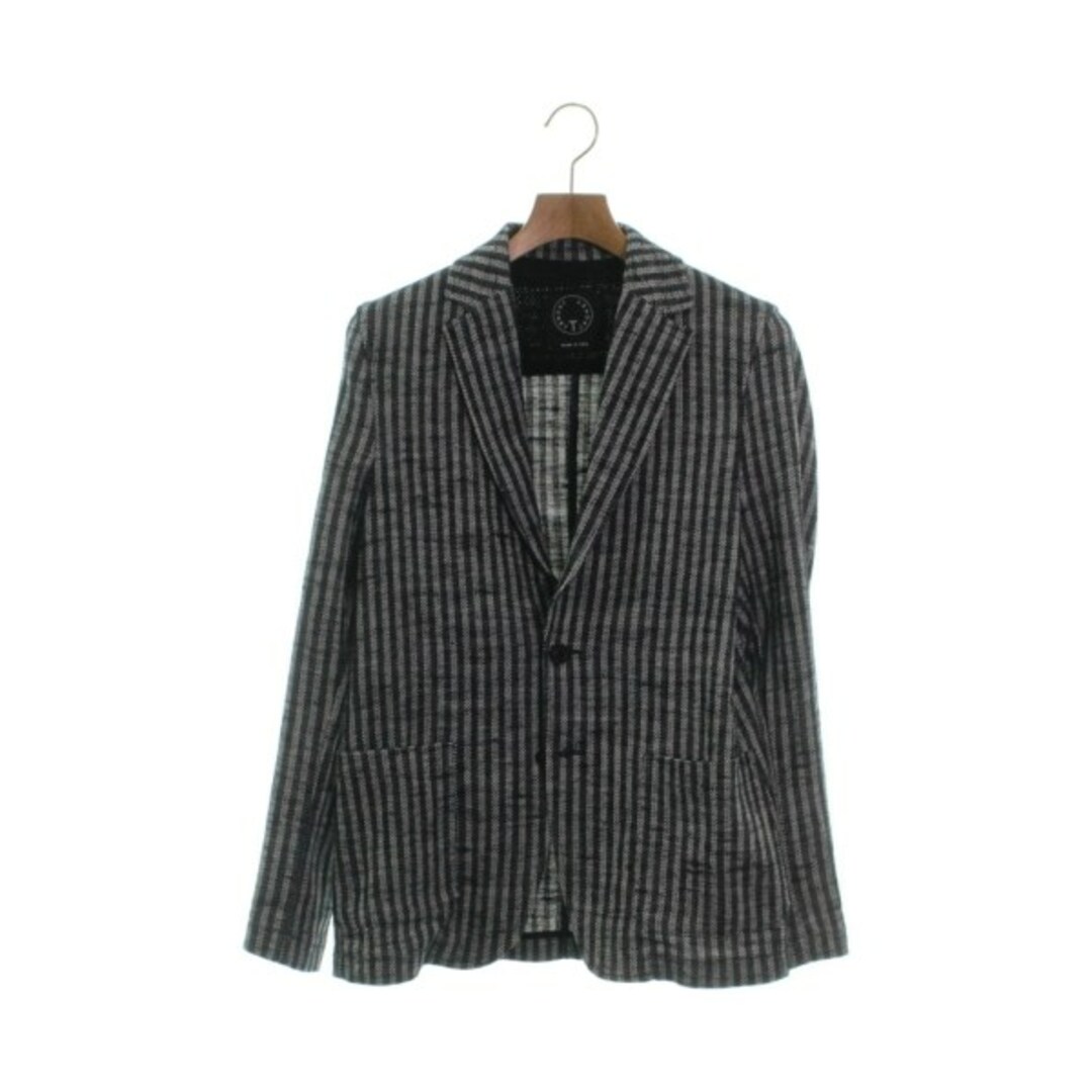 T-jacket ティージャケット ジャケット S 紺x白(ストライプ)