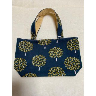 ハンドメイド☆ミニトートバッグ＊黄色の木(バッグ)