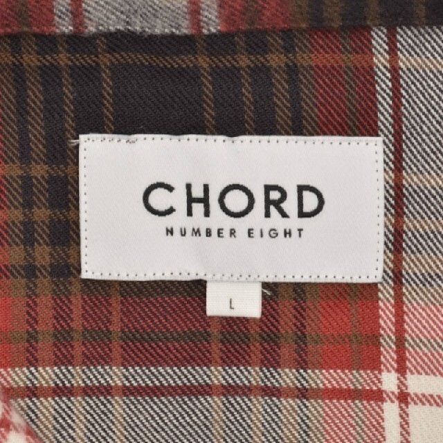 CHORD NUMBER EIGHT(コードナンバーエイト)のコードナンバーエイト チェックパジャマシャツ Lサイズ新品 メンズのトップス(シャツ)の商品写真