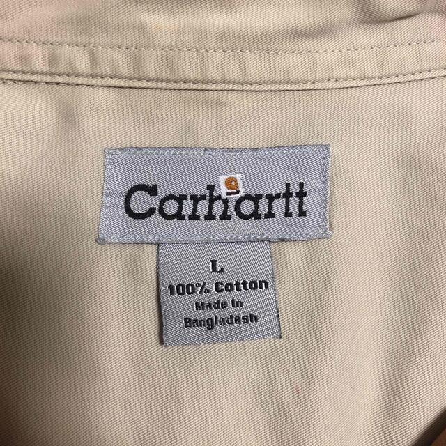 carhartt(カーハート)のcarhartt カーハート ワークシャツ 茶 ブラウン 革タグ アースカラー メンズのトップス(シャツ)の商品写真