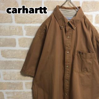 カーハート(carhartt)のcarhartt カーハート ワークシャツ 茶 ブラウン 革タグ アースカラー(シャツ)