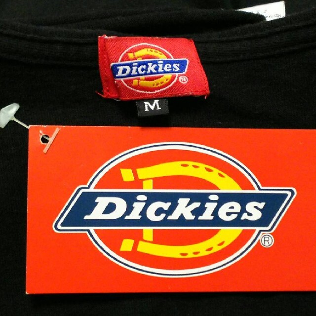 Dickies(ディッキーズ)の黒ブラックDickiesアンサンブル半袖Tシャツ綿100％重ね着Mサイズ メンズのトップス(Tシャツ/カットソー(半袖/袖なし))の商品写真