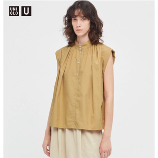 ユニクロ(UNIQLO)のUniqlo U　ギャザーシャツ(Tシャツ(半袖/袖なし))