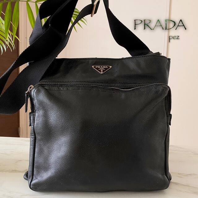 正規品 PRADA プラダ ナッパレザーショルダーバッグ