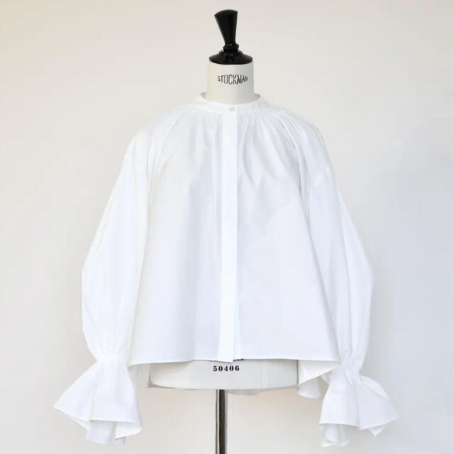 gypsohila ジプソフィア smoking blouse white