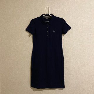 ラコステ(LACOSTE)のラコステ　ポロ　ワンピース　ネイビー(ひざ丈ワンピース)