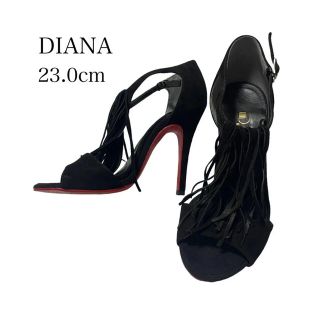 ダイアナ(DIANA)のダイアナ　フリンジサンダル　23.0 美品(サンダル)