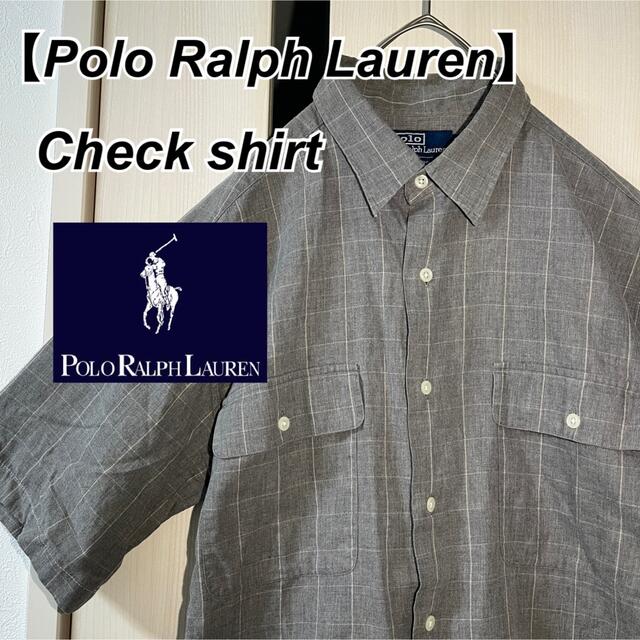 POLO RALPH LAUREN(ポロラルフローレン)の【3日間限定価格】ポロラルフローレン 90’s 　半袖 シャツ BD ポケット メンズのトップス(シャツ)の商品写真