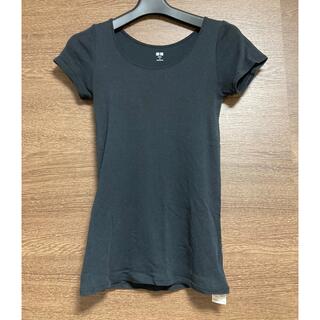 ユニクロ(UNIQLO)のユニクロ Tシャツ カットソー　ブラック　M(Tシャツ(半袖/袖なし))