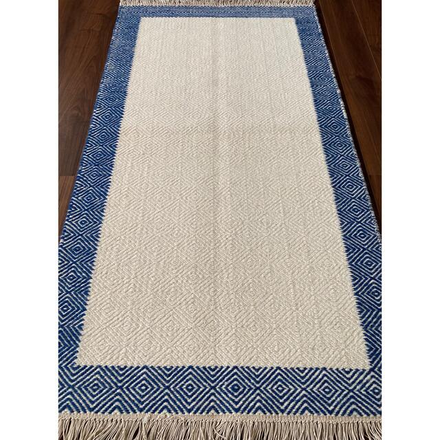 インドキリム ウール 手織り 157×87cm