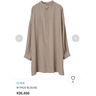 クラネ(CLANE)のCLANE W FACE BLOUSE (シャツ/ブラウス(長袖/七分))