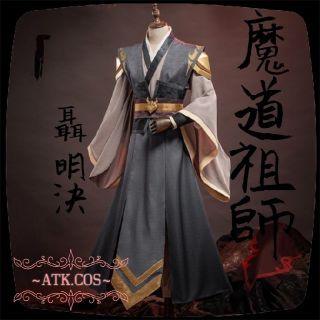 S⑥7 公式 魔道祖師 聶明玦 コスプレ 漢風 中国 古装 武器 剣 ウィッグ