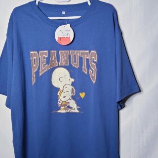 新品 Tシャツ 5L スヌーピー チャリー ピーナッツ アニメ レトロ 半袖(Tシャツ/カットソー(半袖/袖なし))