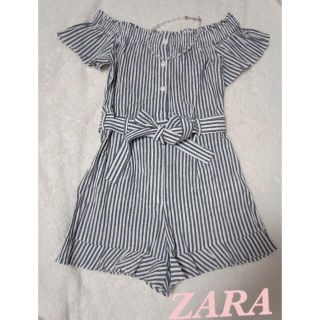 ザラ(ZARA)のZARA オールインワン オフショルダー ショートパンツ(オールインワン)