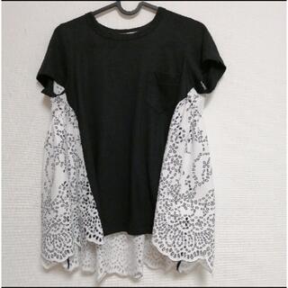 サカイ(sacai)のsacai カットワークレース　Aライン Tシャツ(Tシャツ(半袖/袖なし))