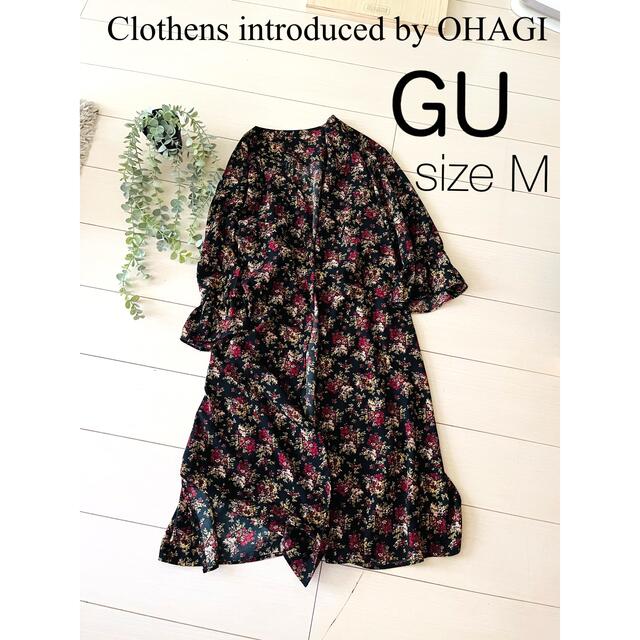 GU(ジーユー)の*GU 小花柄シフォンワンピース*羽織にも♪。.:＊M レディースのワンピース(ロングワンピース/マキシワンピース)の商品写真