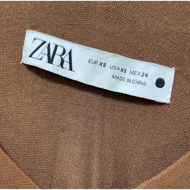 ZARA(ザラ)の完売■ZARAザラ人気Ｖネックシフォンワンピース袖口ドルマンフリルシアーワンピ レディースのワンピース(ロングワンピース/マキシワンピース)の商品写真