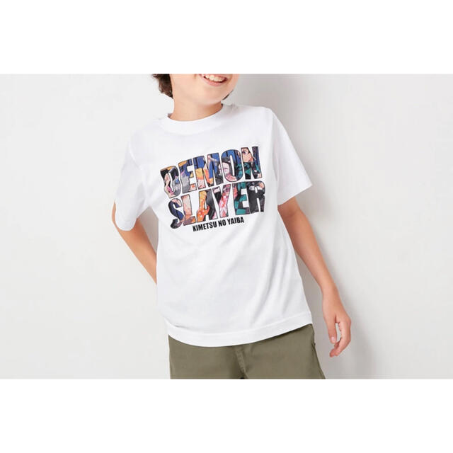 GU(ジーユー)のGU 鬼滅の刃　Tシャツ　150 キッズ/ベビー/マタニティのキッズ服男の子用(90cm~)(Tシャツ/カットソー)の商品写真