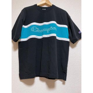 チャンピオン(Champion)の【新品未使用品】チャンピオン　オーバーサイズTシャツ　黒　Sサイズ(Tシャツ/カットソー(半袖/袖なし))