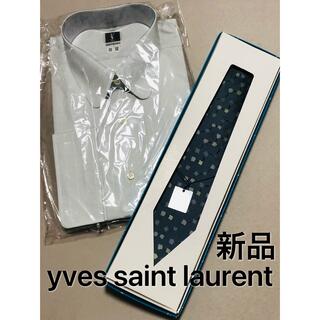 イヴサンローランボーテ(Yves Saint Laurent Beaute)のイヴサンローラン　シャツ&ネクタイ　2点セット　新品(ネクタイ)