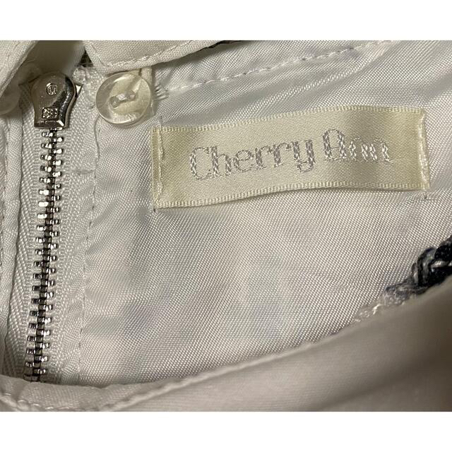 cherry Ann(チェリーアン)のチェリーアン Cherry Ann モノトーンチェックのワンピース 付け襟 F レディースのワンピース(ひざ丈ワンピース)の商品写真