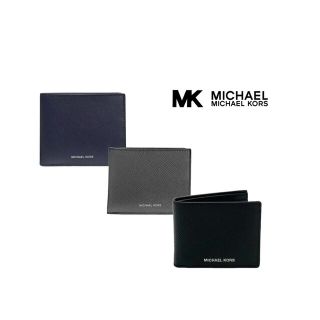 マイケルコース(Michael Kors)の※ギフト用OK-MK HARRISON メンズ レザー折り財布 カードケース(折り財布)