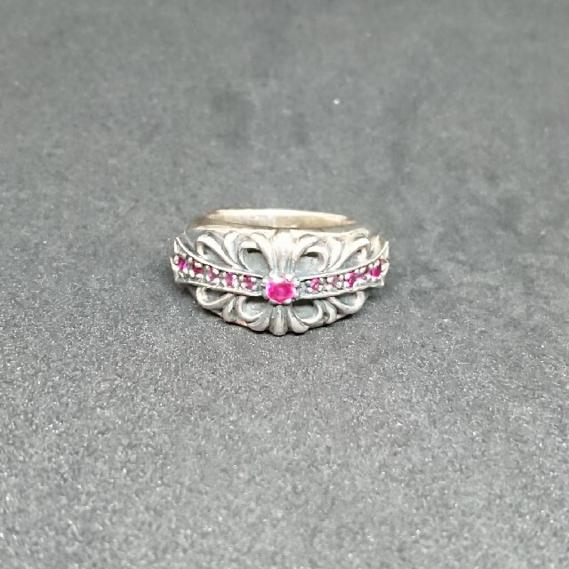 クロムハーツ風/ダブルフローラルクロスタイプ・11pointルビー クロムハーツ風/ダブルフローラルクロスタイプ・11pointルビー