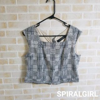 スパイラルガール(SPIRAL GIRL)のSPIRALGIRL ショート丈ノースリーブブラウス(シャツ/ブラウス(半袖/袖なし))