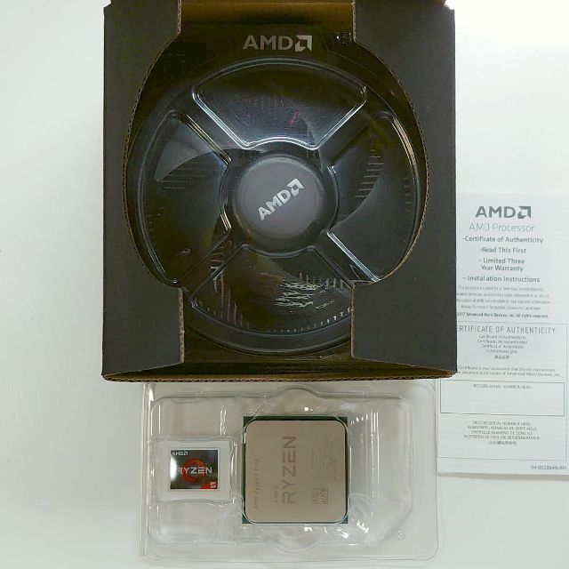AMD Ryzen 5 3500 CPUファン未使用 - PC周辺機器