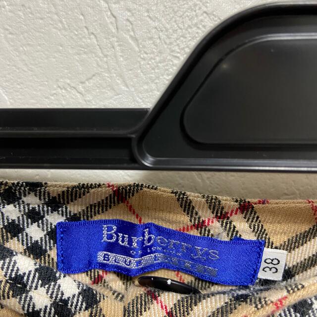 BURBERRY BLUE LABEL(バーバリーブルーレーベル)のBurberry Blue label 【used】チェック柄台形巻きスカート レディースのスカート(ひざ丈スカート)の商品写真