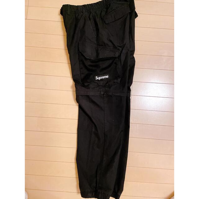 メンズSupreme Mesh Pocket Belted Cargo Pant 黒s