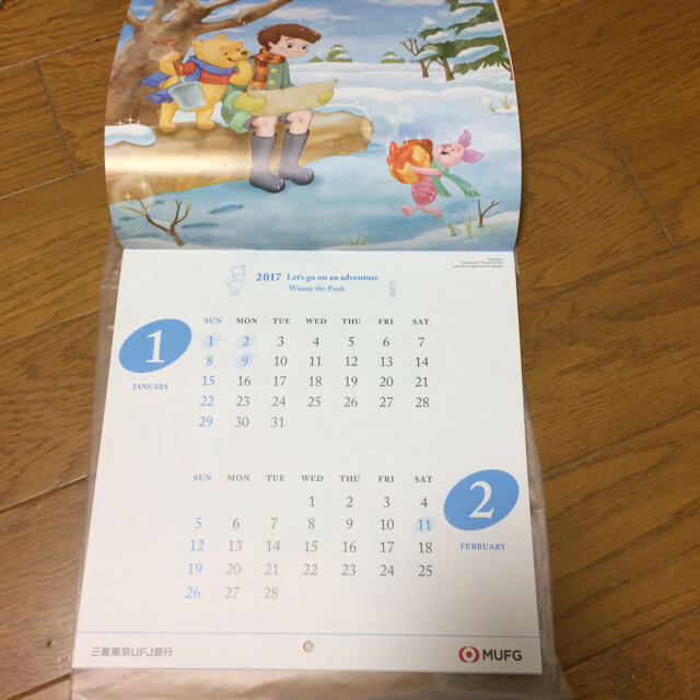 Disney 三菱東京ufj銀行 17年 ディズニー カレンダーの通販 By Mei S Shop ディズニーならラクマ