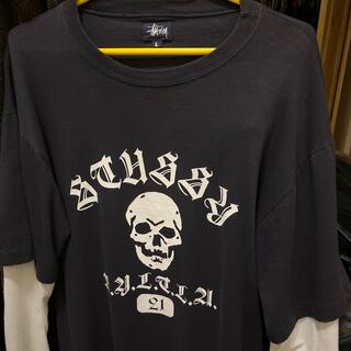 ステューシー(STUSSY)のステューシー　レイヤードロンt(Tシャツ/カットソー(七分/長袖))