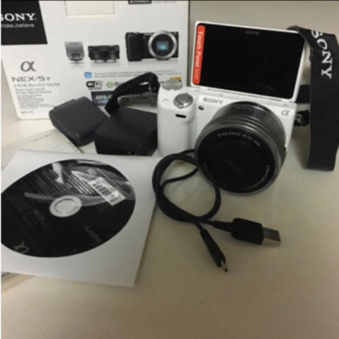 SONY NEX-5 白 ミラーレスカメラ