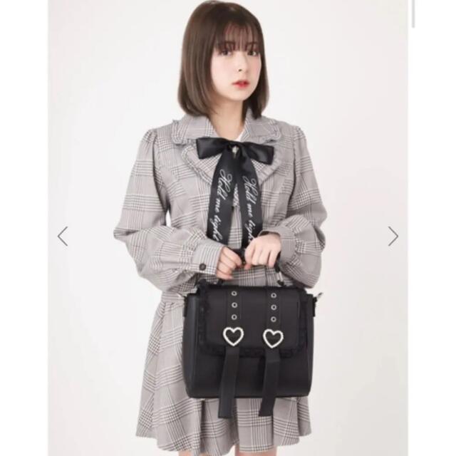 Ank Rouge(アンクルージュ)のAnk Rouge アンクルージュ ハートバックルBAG　BLACK レディースのバッグ(ショルダーバッグ)の商品写真