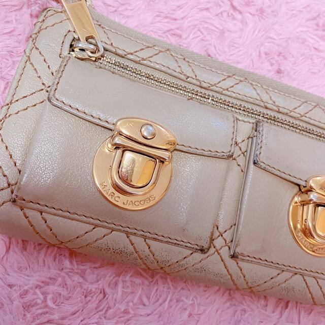 MARC BY MARC JACOBS(マークバイマークジェイコブス)のマークバイマークジェイコブス ❤️ 長財布 キルト 本革 ベージュ メンズのファッション小物(長財布)の商品写真