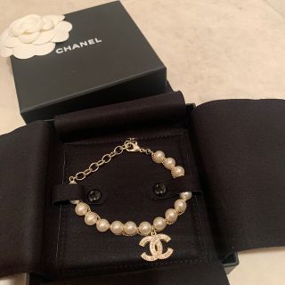 シャネル(CHANEL)の上品 CHANEL シャネル　パール　ブレスレット　正規品 (ブレスレット/バングル)