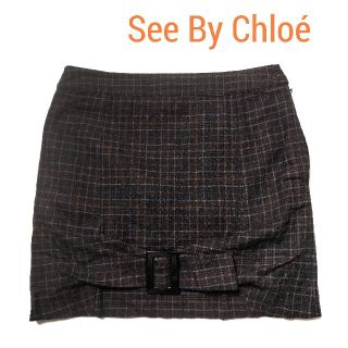 シーバイクロエ(SEE BY CHLOE)の【美品】See By Chloé(シーバイクロエ)スカート L(ミニスカート)