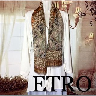 エトロ(ETRO)のエトロ　ETRO シフォン系　シルク　ストール(ストール/パシュミナ)