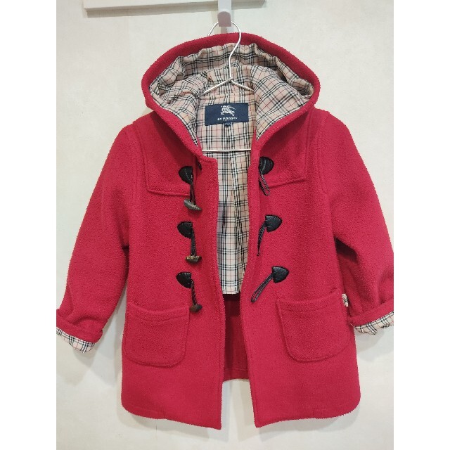 BURBERRY(バーバリー)の値下げ　美品　バーバリー　ダッフルコート　120 キッズ/ベビー/マタニティのキッズ服女の子用(90cm~)(コート)の商品写真