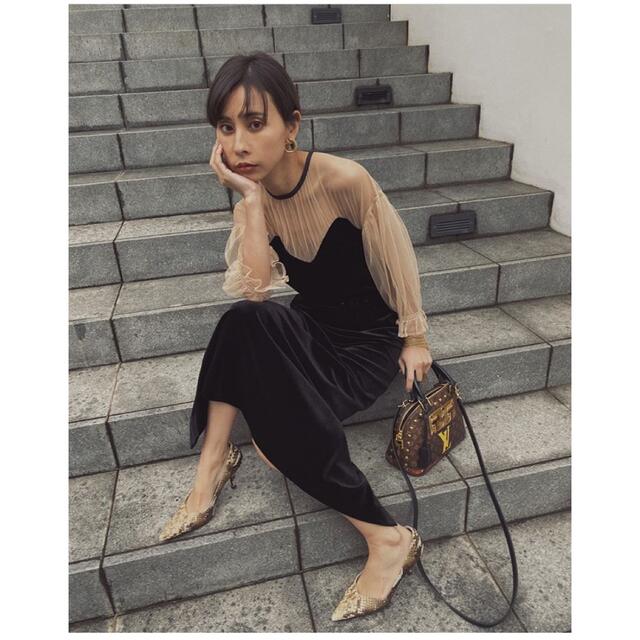 TULLE SLEEVE TIGHT DRESS 【ameri vintage】 フォーマル/ドレス TULLE SLEEVE TIGHT DRESS 【ameri vintage】 フォーマル/ドレス